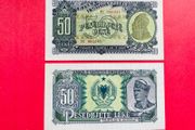 Albania  50 Leke  1957  PICK 29a ( uncirculated).