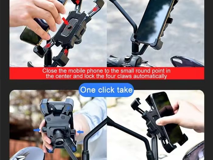 Universal Bike phone holder 360 degree rotate