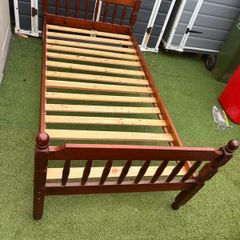 Good Solid Single Wooden Bed Frame - Can Deliver