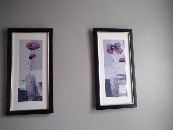 Two photos of flowers