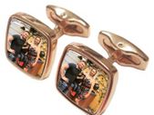 Personalised Cufflinks - Premier Range - Rose Gold - Pair
