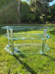 Glass TV Table