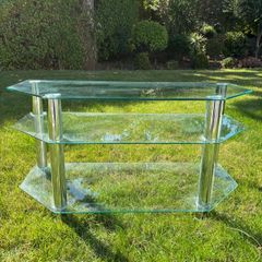 Glass TV Table