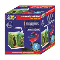 Aqua Nova Aquarium Set NANO-10 White 10L LED Light And Filter