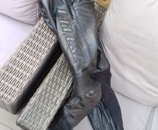 Dainese leather motorcycle motorbike trouser pants