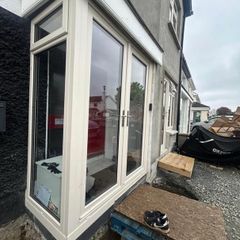porch door and window