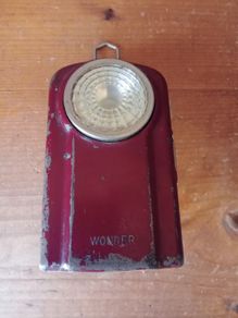 Vintage  French Metal Pocket Flashlight