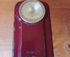 Vintage  French Metal Pocket Flashlight