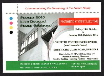 2016 Ireland Stampa Season Ticket 14-16th October 2016 at Griffith Conference Centre