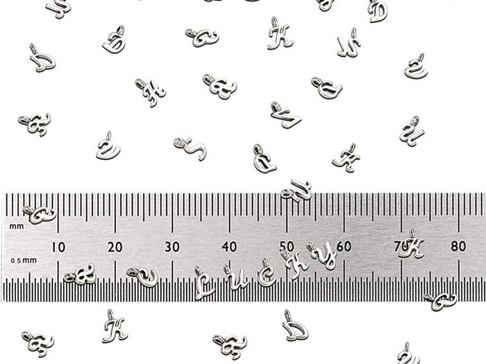 156Pcs/6 Sets ABC Letter Charms Mini A-Z Alphabet Bracelet Necklace Pendants with 200Pcs Open Jump Rings for DIY Jewelry Making MULTIPLE STYLES AVAILABLE, SEE PHOTOS (FREE POSTAGE)