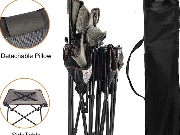 Camping Chairs Folding Reclining Portable Chair With Cup Holder ...
