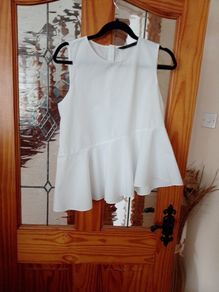 Zara white top