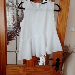 Zara white top