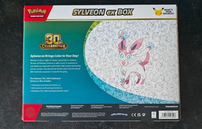 FREE Tracked Shipping. Pokemon 30th Celebration Sylveon EX Box