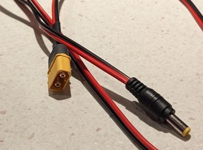 FPV XT60 to DC Power Plug Lead