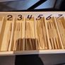 Montesorri Spindle Sticks in wooden box 0-9 barely used Image 3