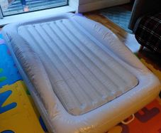 Inflatable Toddler Bed + Electric Air Pump