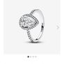 Pandora pear drop silver ring Image 3