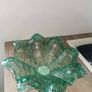 Murano Glass Green Vintage Fruit Bowl Perfect Condition Image 3