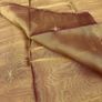 A Pair of Tab Top Voile Curtains. ( Gold) 110 x 230 cm New. Image 3
