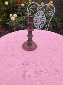 Vintage or antique barley twist candlestick