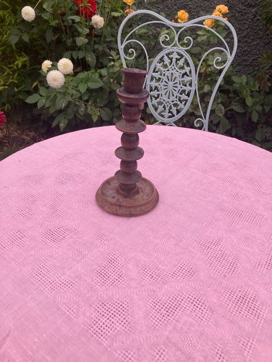 Vintage or antique barley twist candlestick