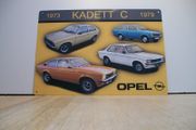 Opel Kadett C classic car tin metal sign