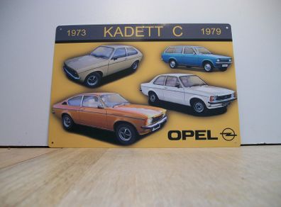 Opel Kadett C classic car tin metal sign