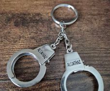Alcatraz Mini Handcuff Keyring