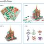 3D Puzzles for Kids Architecture Model Kit St. Basil's Cathedral Russia Papercraft Jigsaw Puzzle for Kids Russia Souvenir for Adults and Kids, 92 Pieces Image 2