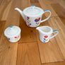 Aynsley Jardin flower stem teapot, milk jug and sugar pot Image 4