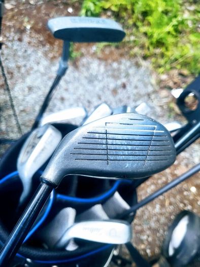 Set of golf clubs