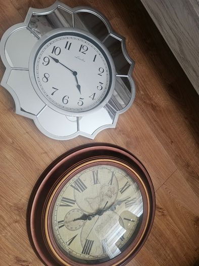 Two large clocks, working but time not accurate, might be an easy fix