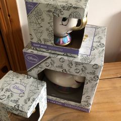 Mrs, Potts and two Chip cups collectible