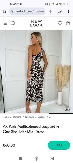 ax Paris leopard print dress
