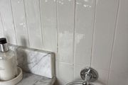 Mandarin Stone White Hoxton gloss porcelain tiles