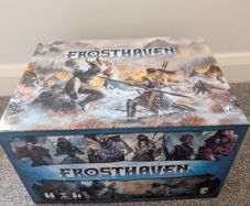 Frosthaven Board game including folded space inserts, map archive, solo scenarios, removable sticker