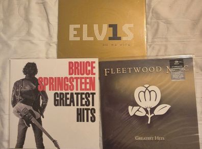 Vinyl Records - Elvis Presley, Bruce Springsteen, Fleetwood Mac and Donna Summer