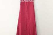Red Chiffon Debs Dress