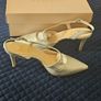 Silver Slingback Shoes Image 3