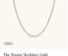 Dylan Oaks Gold Tennis Necklace