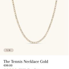 Dylan Oaks Gold Tennis Necklace