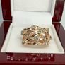 Diamond D'Joy Luxury: Natural Champagne Diamond Bubble Ring Image 6