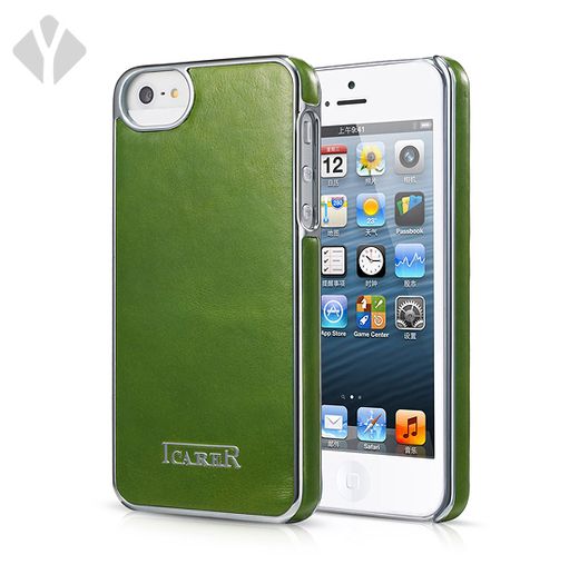 iPhone 5/5s/5se Electroplating Leather Back Cover