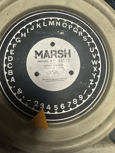 Marsh Manual Stencil Machine