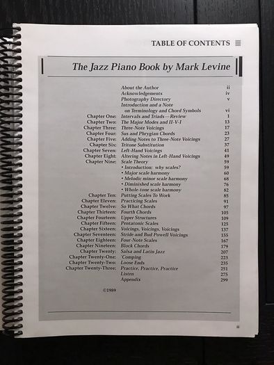 The Jazz Piano Book (Mark Levine)