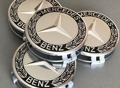 4Pcs 75mm Car Alloy Wheel Center Hub Cap Cover Logo Fit for Mercedes Benz
