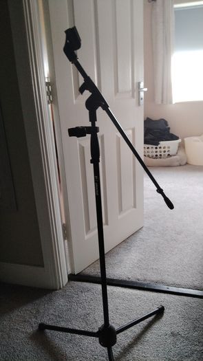 Adamhall Microphone stand with phone attachment