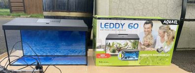 2 x Leddy 60 Aquariums plus accessories
