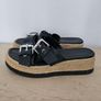 Zara Slip On Espadrille Black Sandals Image 3